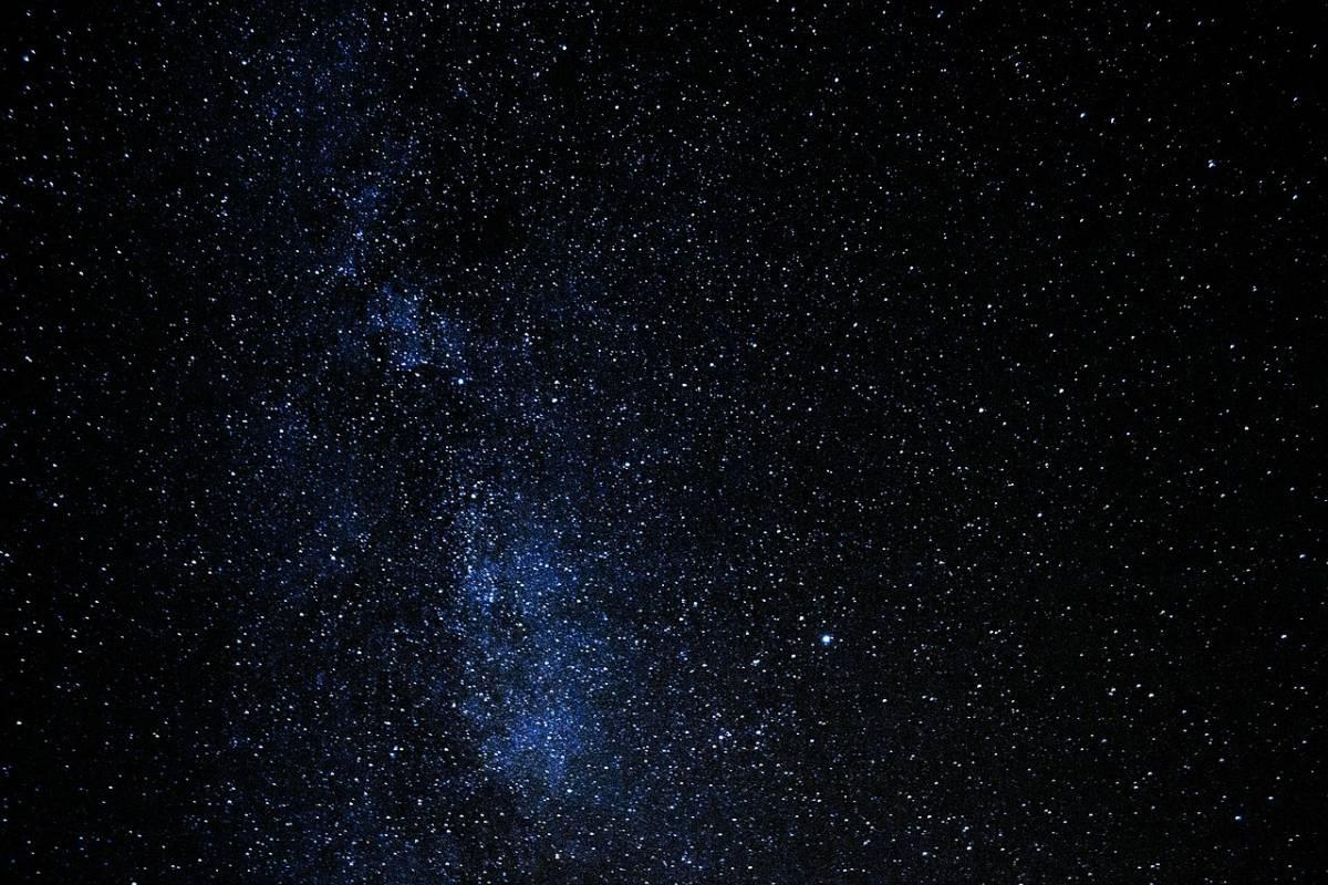 Night sky lit up with stars