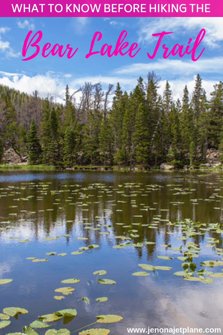 Bear Lake Trail in Rocky Mountain National Park features four alpine lakes and makes a gorgeous day hike. Here's what you need to know before you go. Save to your travel board for future reference. #bearlakecolorado #rockymountainnationalpark #coloradotravel #coloradohiking #coloradohikes #nationalparktrips #nationalparktravel