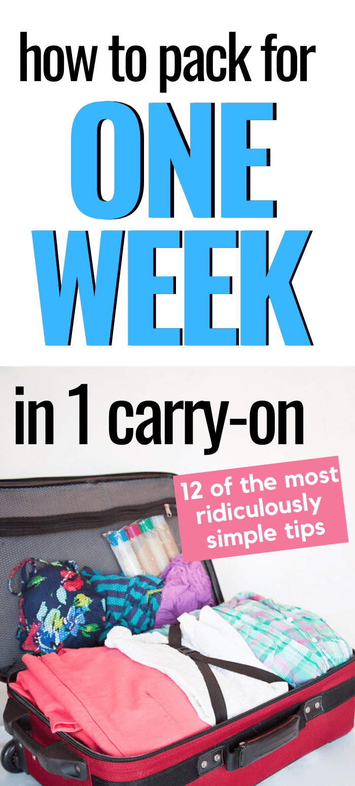 One Week in One Carry-On Bag