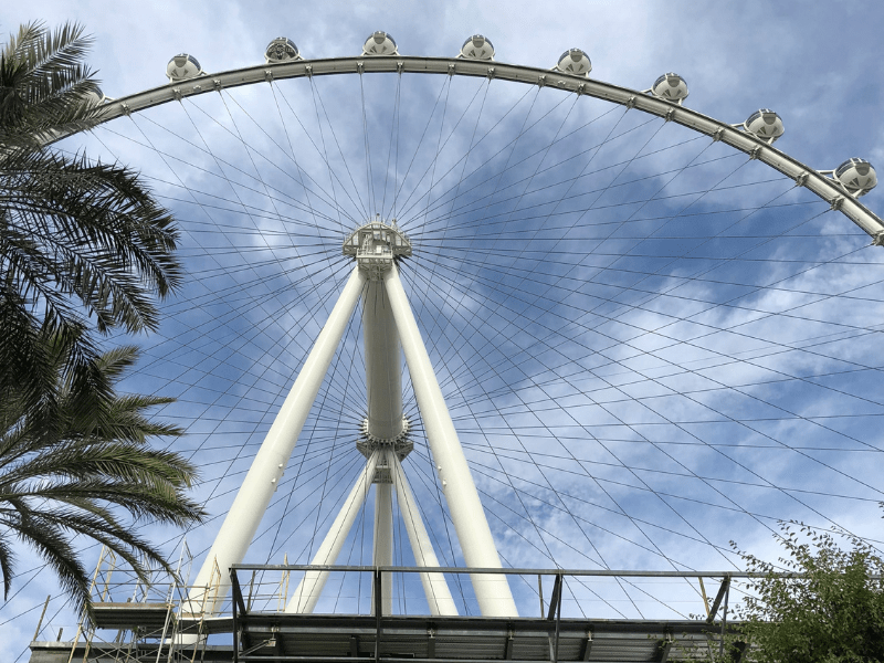 Riding the High Roller Observation Wheel in Las Vegas, Nevada