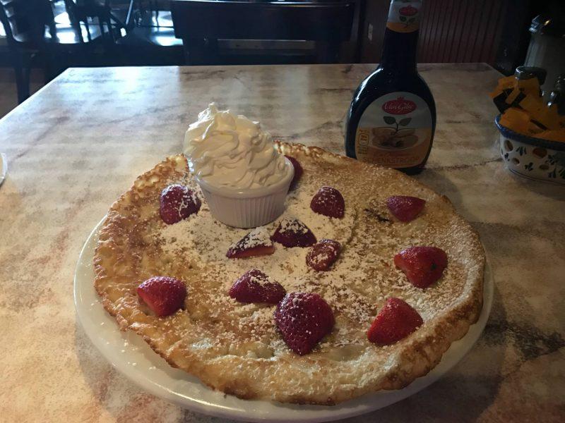 Dutch pancakes for breakfast in Aruba