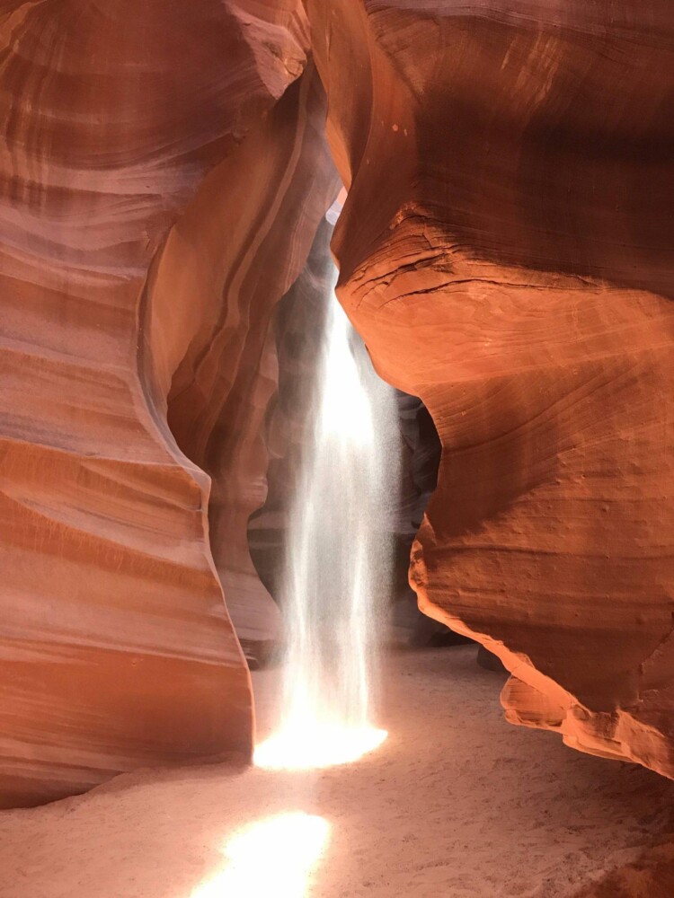 Sunbeam shining high noon