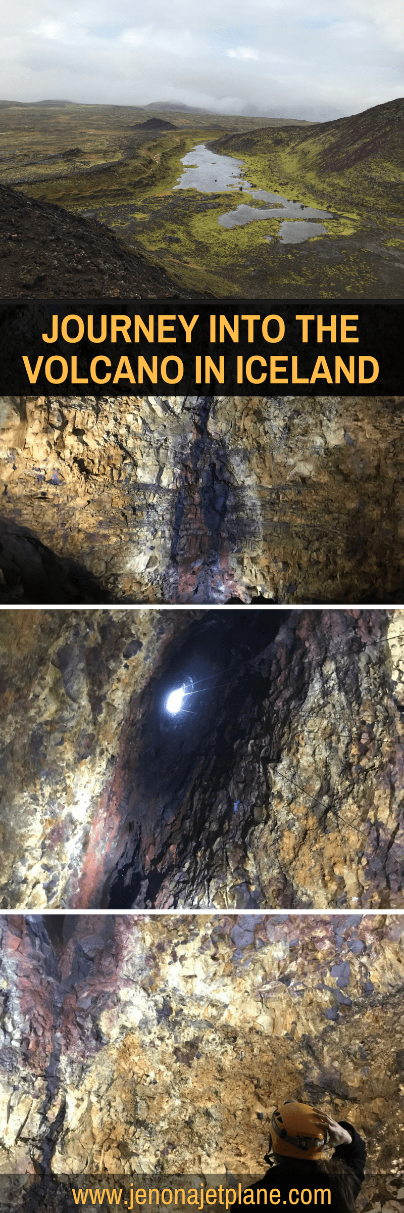 The Thrihnukagigur volcano in Iceland is a bucket list item. It is the only place in the world where you can enter a preserved magma chamber. Go inside a dormant volcano as part of your ultimate Iceland bucket list. Don't miss this adventure when in Iceland, save to your travel board for inspiration.