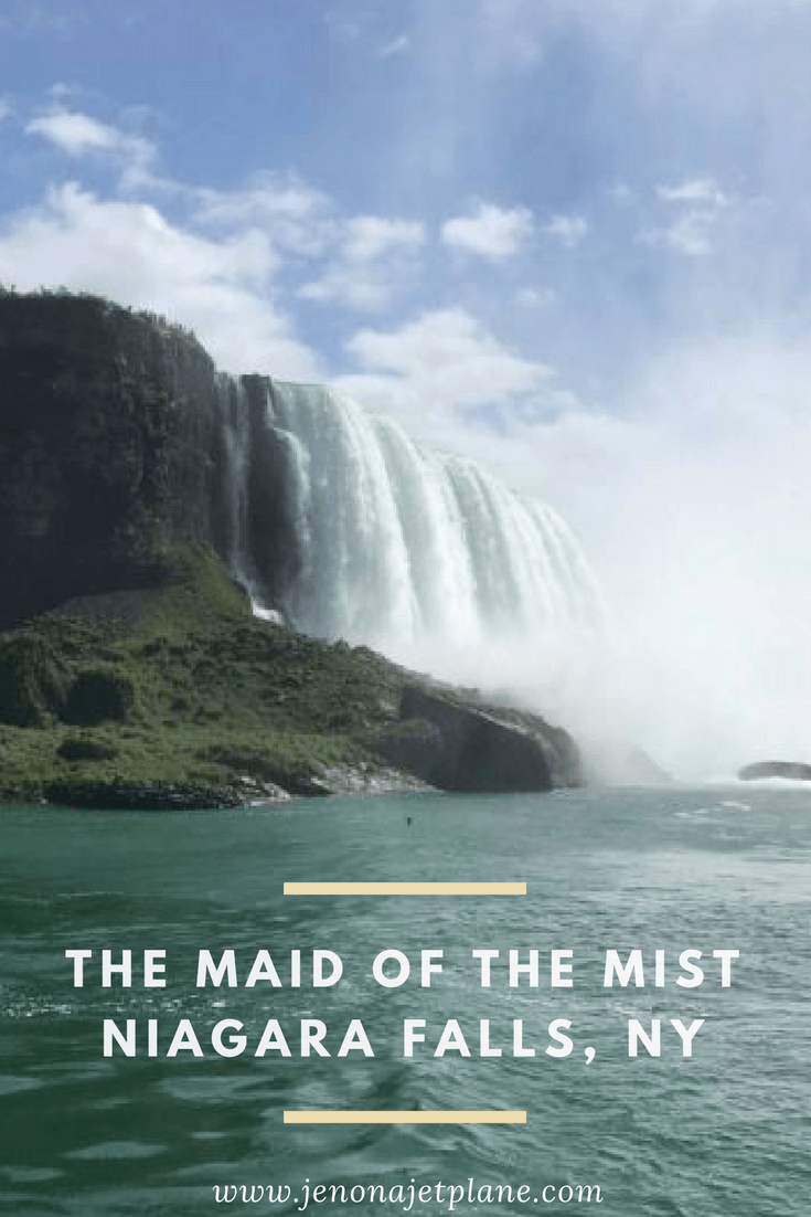 The Maid of the Mist Boat Tour in Niagara Falls is one of the most iconic waterfalls in the world. Located on the border between the US and Canada, Niagara Falls is a great place to visit when visiting either country. The Maid of the Mist takes you up close to Niagara Falls, and you will get wet! Save this to your travel board for inspiration.