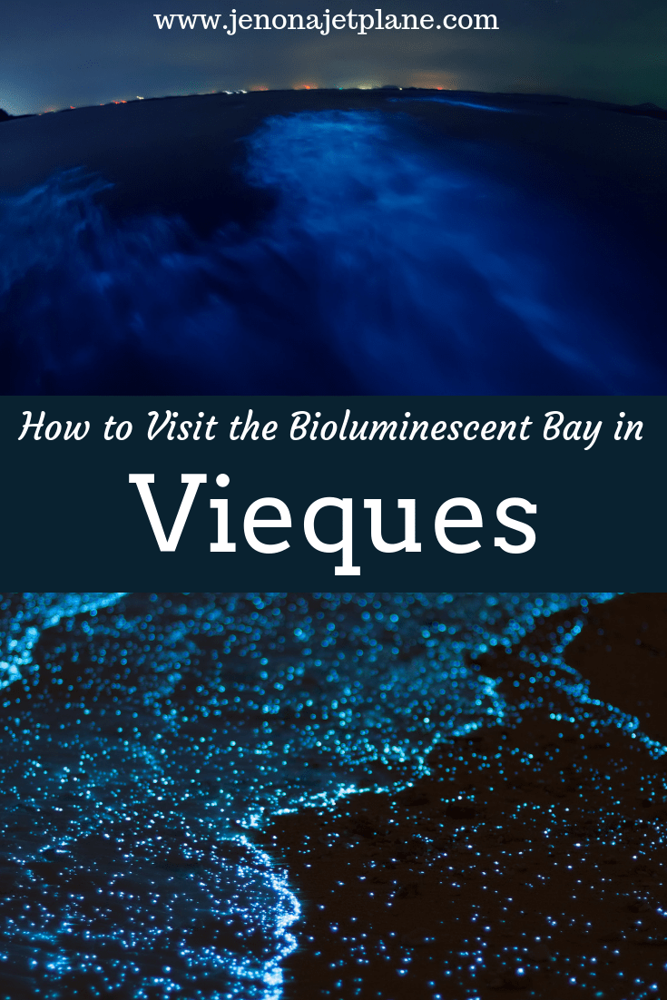 One of only five bioluminescent bays in the world, Mosquito Bay in Vieques is a must-see for anyone visiting Puerto Rico. Here's how to plan your visit! Save to your travel board for inspiration. #viequespuertorico #bioluminescentbay #biobaypuertorico #biobayvieques #bioluminescentbaypuertorico #vieques #bucketlistideas #traveltips
