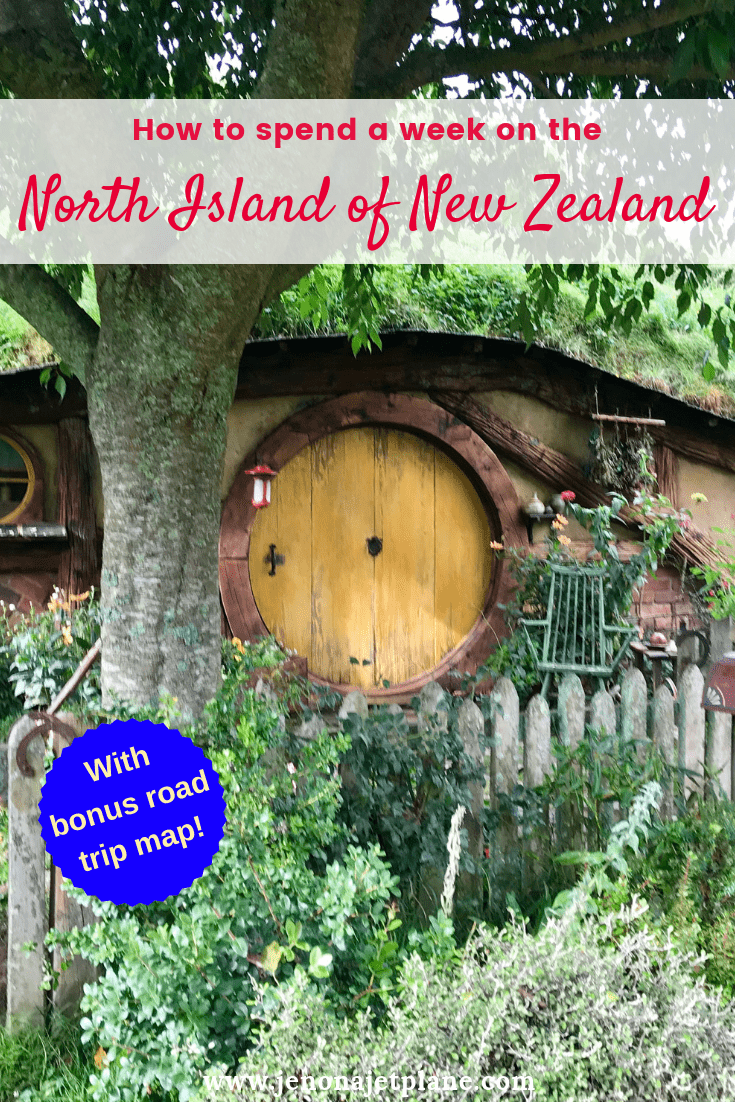 Want to know how to spend one week in the North Island of New Zealand? From Hobbiton to glowworm caves, here's everything you can't miss -- self-guided road trip map included! Save to your travel board for future reference. #newzealand #newzealandnorthisland #newzealandtravel #thingstodoinNewZealand #travelnewzealand #hobbiton #lordoftherings
