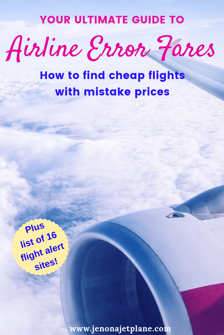 Want to know how to take advantage of mistake fares in airline pricing and land a great airline deal to an exotic destination around the world? Hereis everything you need to know about error fares, from how to find them to ways to increase the chances of the deal being honored. Save to your travel board for future reference. #mistakefares #cheapflights #budgettravel #traveltips #vacation #onabudget #flyforfree #flyforcheap