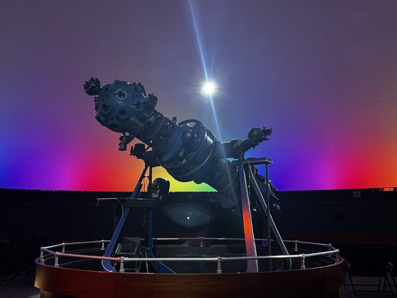 Telescope in planetarium