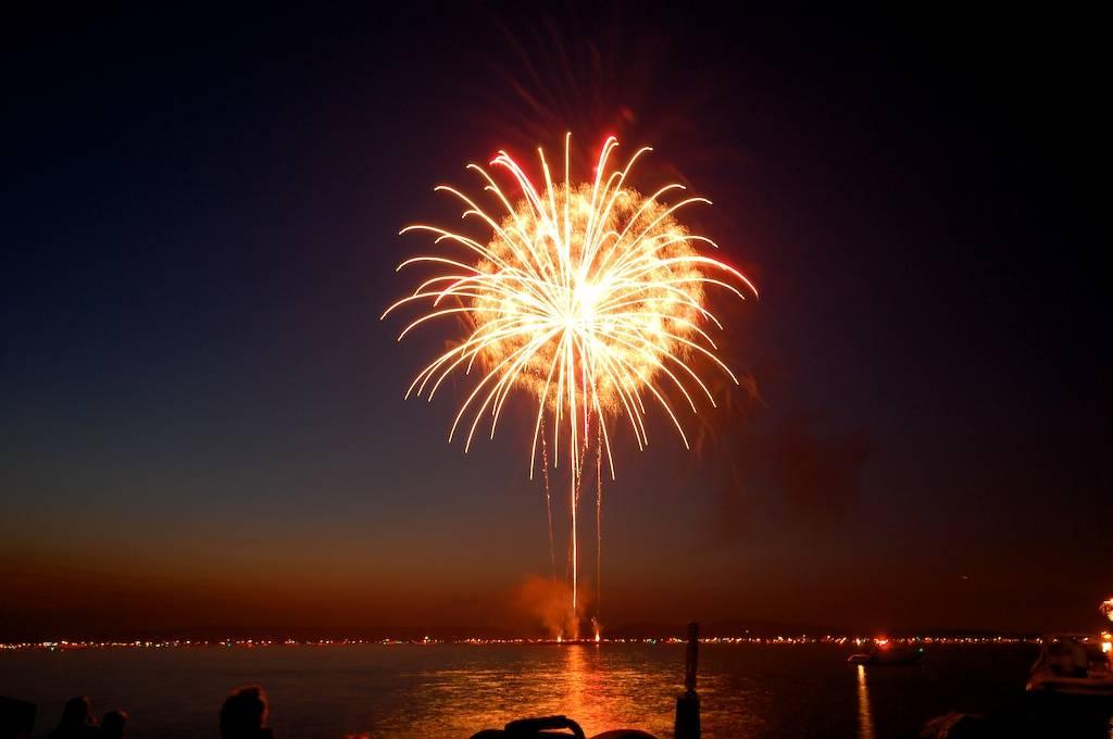 Fireworks at Walkway over the Hudson