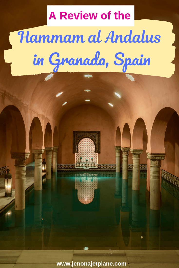 The Hammam al Andalus is a Turkish bath in Granada, Spain. Indulge in hot pools and massage treatments at the base of the Alhambra. Save to your travel board for future reference! #granadaspain #hammamspa #spaintravel