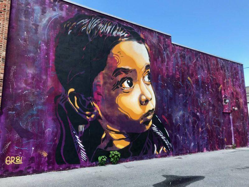 Street art mural in Harrisburg PA