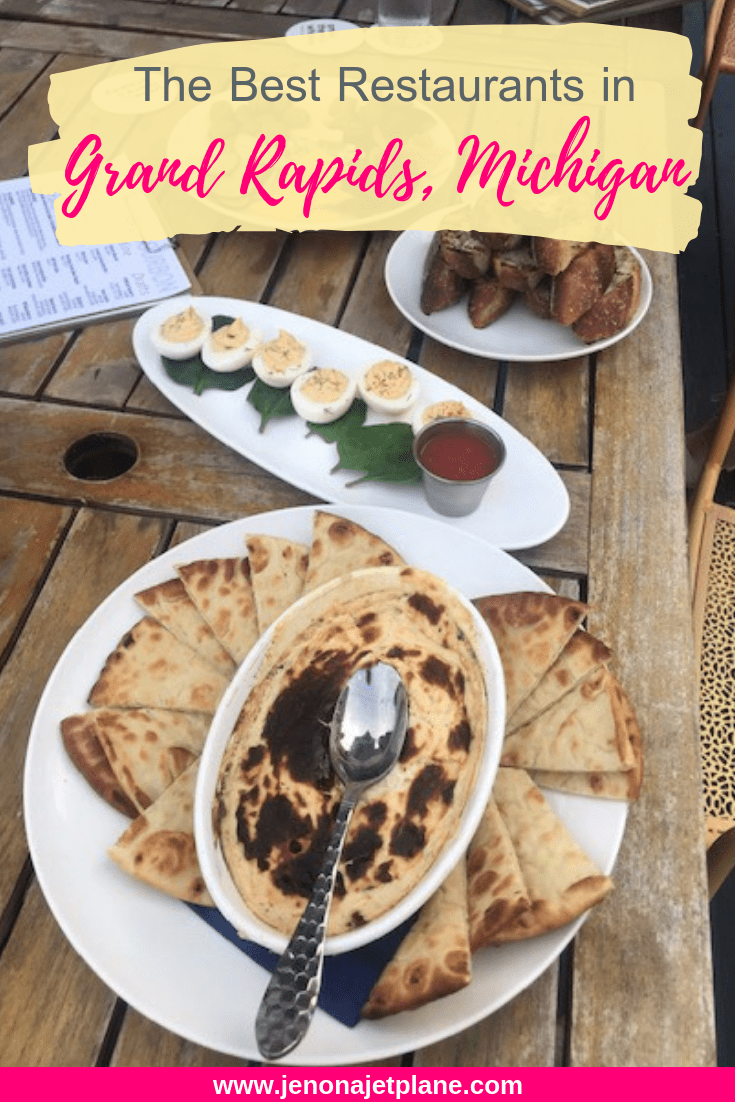 Looking for the best restaurants in Grand Rapids, Michigan? From brunch to happy hour, these are the top spots for foodies in the area! #grandrapids #michigantravel #grandrapidsrestaurants #grandrapidsmichigan