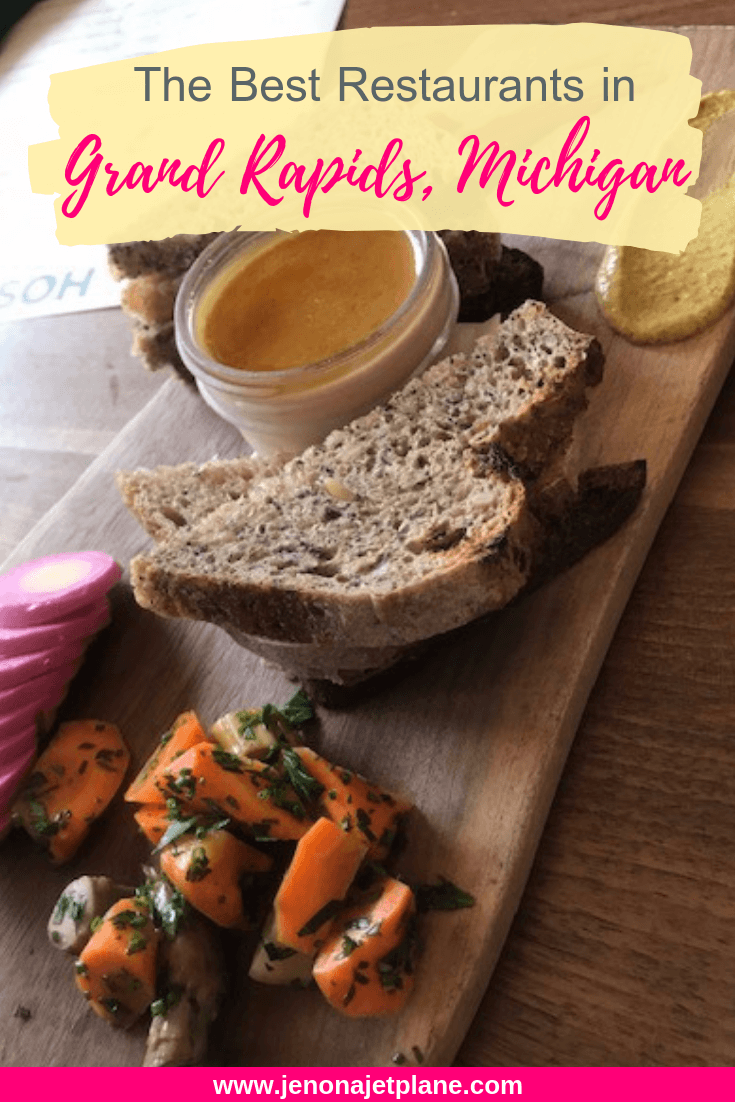 Looking for the best restaurants in Grand Rapids, Michigan? From brunch to happy hour, these are the top spots for foodies in the area! #grandrapids #michigantravel #grandrapidsrestaurants #grandrapidsmichigan