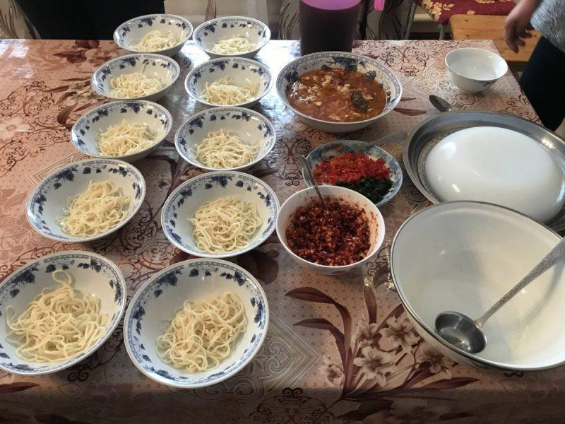Dungan food on the table