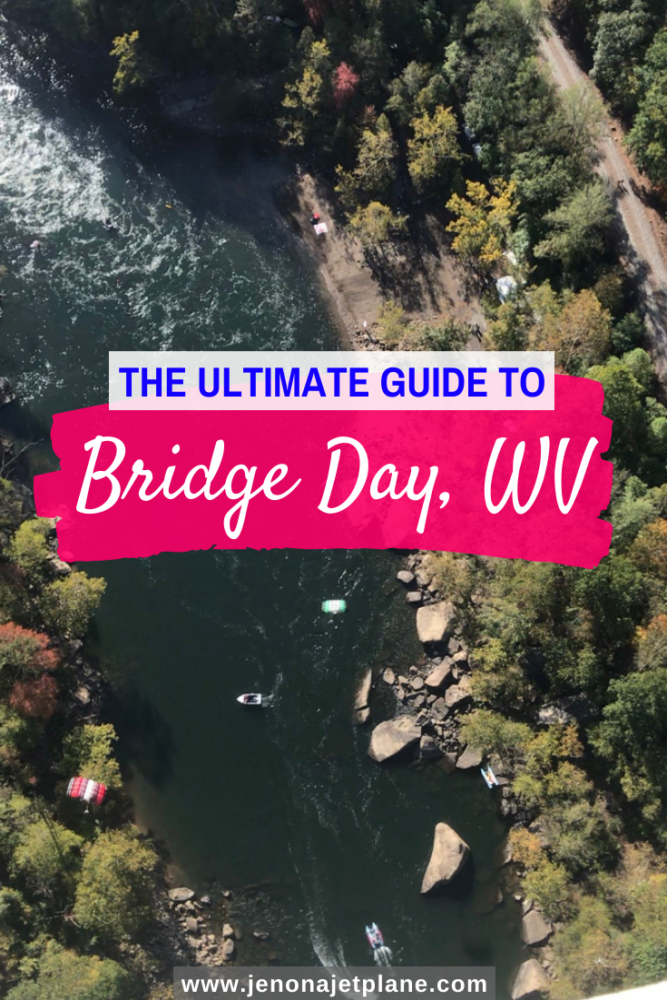 Bridge Day in West Virginia is an adrenaline junkie's dream! Learn all about this annual event where BASE jumpers throw themselves off the New River Gorge Bridge, the 3rd highest bridge in America. #bridgeday #bridgedaywv #bridgedaywestvirginia #newrivergorgebridge #westvirginiatravel