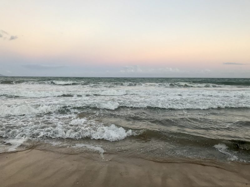 Sunset view at the beach