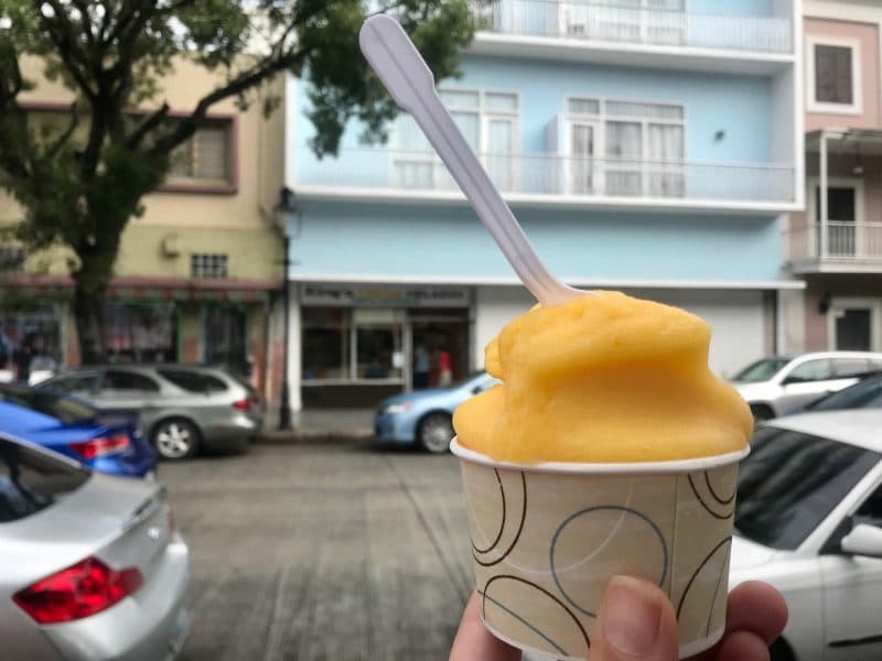 Holding ice cream