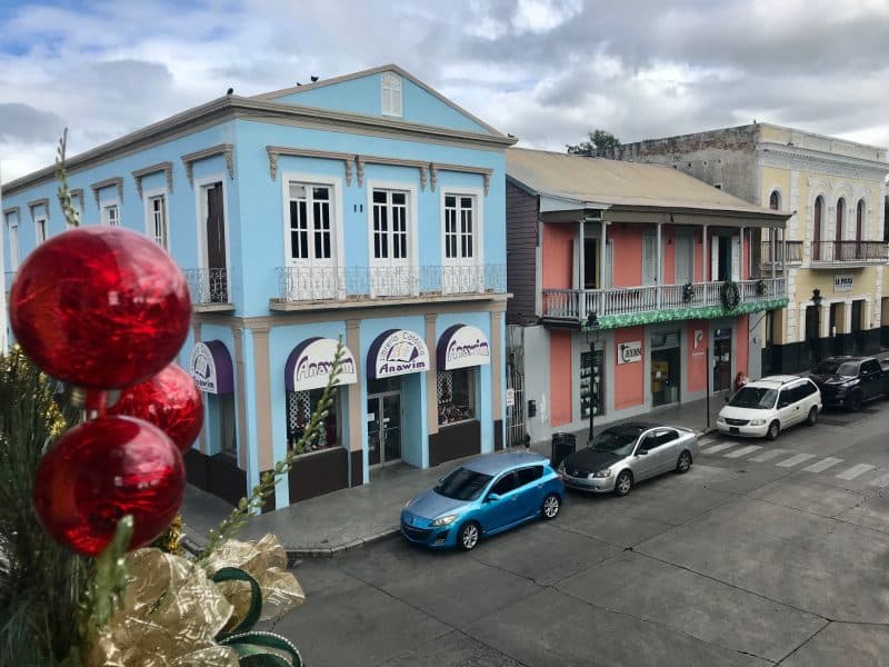 Colorful houses in the city center