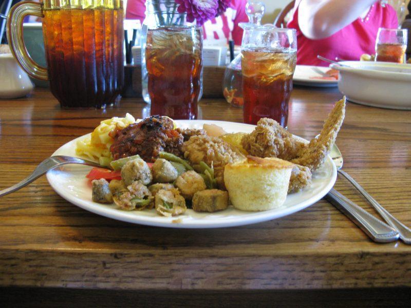 Fried chicken on a plate