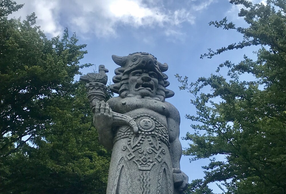 Radegast Statue at Radho&scaron;ť Mountain