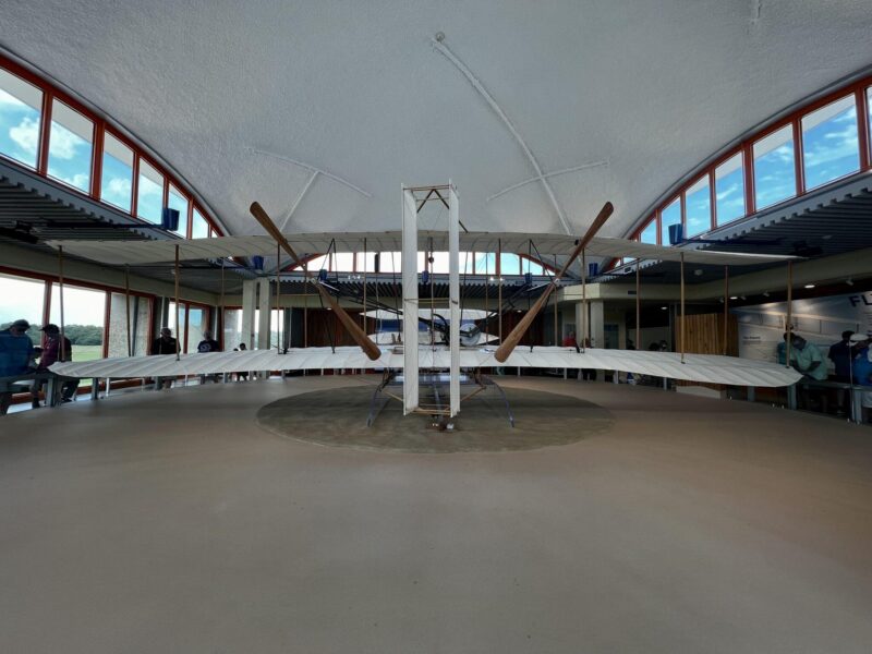 Replica of 1903 flyer 