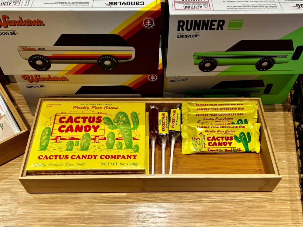 Cactus candy on display