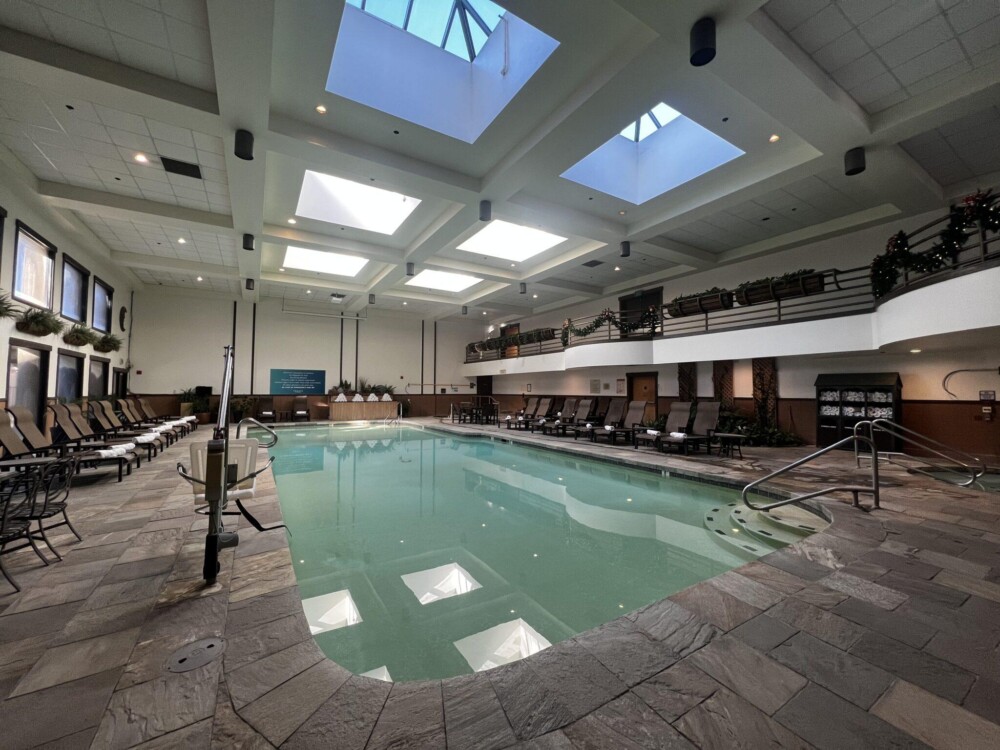Indoor pool area